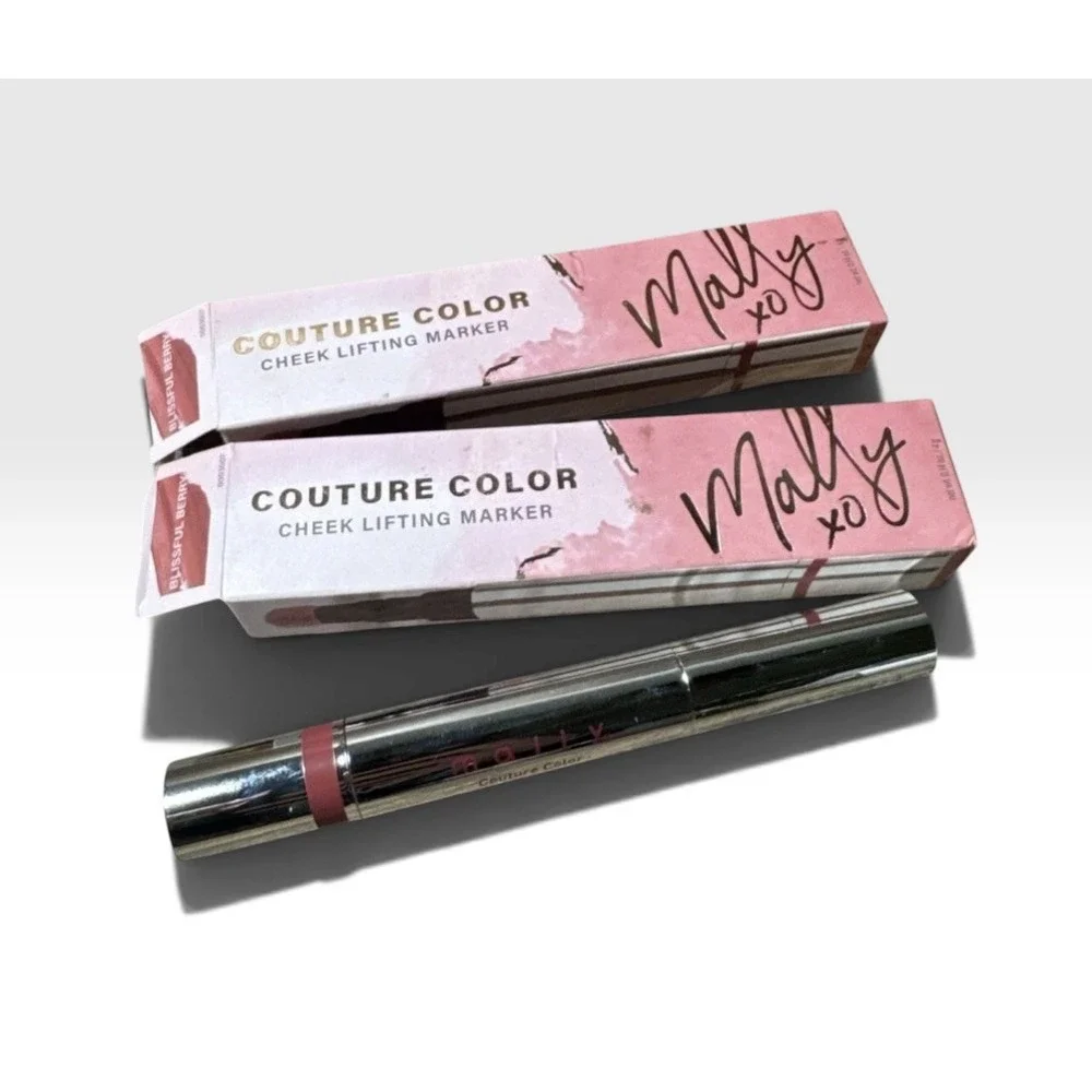 Mally Couture BLISSFUL BERRY Color Cheek Lifting Marker Blush .14 oz X2. NIB